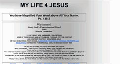 Desktop Screenshot of mylife4jesus.co.za